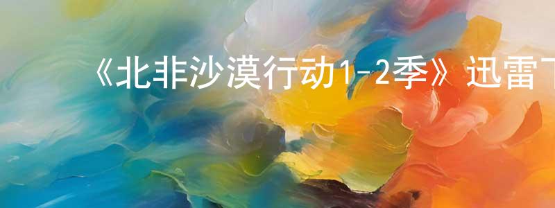 ﻿陈锡祺的网络影视资源,﻿《北非沙漠行动1-2季》迅雷下载/在线观看-犯罪历史-美剧天堂